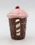 Life Is Sweet Mug with Pink Lid, 5-3/4-Inch...
