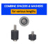 Universal TV Mount Screw Kit Includes M4, M5, M6 Screws, Washers and Spacers - Stainless Steel - Compatible with VESA Wall TV or Monitor Mounting...