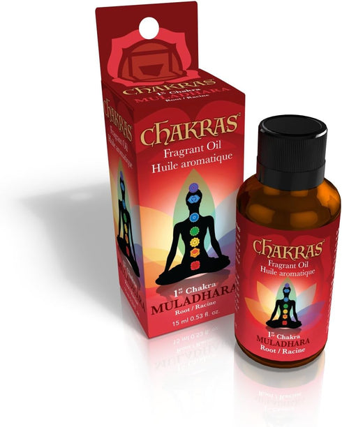 Chakras Essential Oils - Root - Muladhara - Concentrated Natural Oils for Aromatherapy, Massage, Reflection, Meditation, Environmental Scenting an...