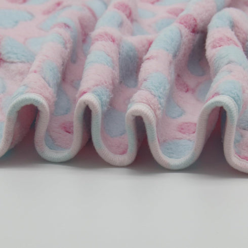 1 Pack 3 Puppy Blankets Super Soft Warm Sleep Mat Love Print Blanket Fluffy Fleece Pet Blanket Flannel Throw Dog Blankets for Small Dogs Puppy Dog...