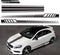 5 Pieces Vinyl Car Side Sticker Long Stripe Auto Body Racing Sports Decals Universal Car Truck DIY Decal Stripe Vinyl Stickers Decoration...