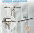 Shower Squeegee with Long Handle and Adhesive Hook. for Glass Doors, Tile Walls, Mirrors and Windows. Telescoping Squeegee for Cleaning. Bathroom ...