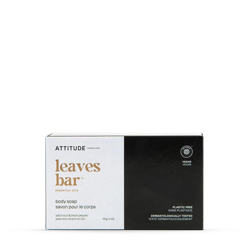 ATTITUDE Bath and Shower Body Soap Bar, EWG Verified, Plastic-free, Plant and Mineral-Based Ingredients, Vegan and Cruelty-free Personal Care Prod...