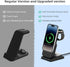 DDUAN 3 in 1 Wireless Charging Station, Foldable Fast Charger Stand with 5000mAh Mag-Safe Portable Battery Bank for iPhone 15/14/13/12, for All Ap...