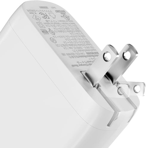 Amazon Basics 68W Two-Port GaN Wall Charger with 1 USB-C (60W) & 1 USB-A Ports (18W) with PD for Laptops, Tablets & Phones (iPhone 15/14/13/12/11/...