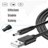 FitTurn 5V DC Power Cord USB to DC 3.5mm x 1.35mm Barrel Jack Adapter Connector Charging Cable Plug (Black)...