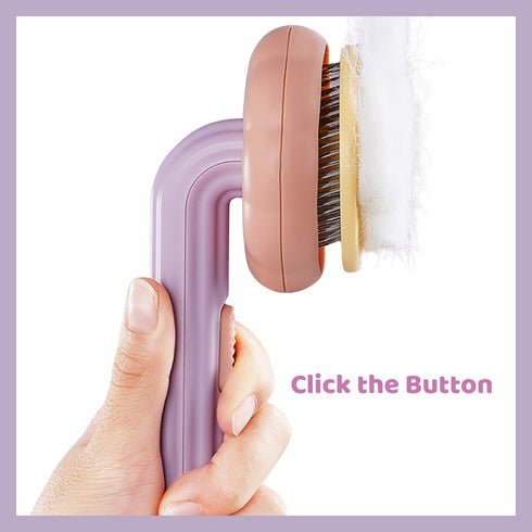 Self-Cleaning Pet Brush Grooming Comb for Cats Dogs Hair Shedding Tools for Tangled Hair Removing Cleaning Massage...