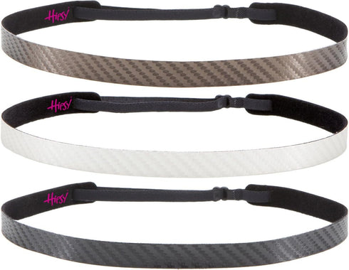 Hipsy Regular Size, Women's Adjustable NO Slip Skinny Tech Sport Headband 3pk Multi Packs...