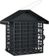 Suet Feeder, Vivace Suet Feeder with 2 Suet Cages, Metal Roof Covered Suet Bird Feeder Hanging Wild Bird Feeders Suet Holder Rust Proof Suet Cake ...