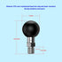 1 inch Ball Mount Adapter Threaded Post M8x1.25mm Compatible with RAM Mounts for Action Camera Tripod Ball Adapter Bike Motorcycle ATV Rearview Mi...