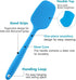 Silicone Spatulas, 3-Piece Set, Heat Resistant Non-Stick Spatula Rubber Scraper Spatulas Spoon, Silicone Kitchen Utensils, Baking Utensils Scraper...