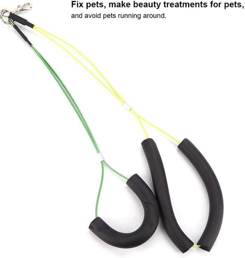 Pet Dog Grooming Loop,No Sit Haunch Holder Wash Choker with Loop Noose Double Noose Ropes Adjustable Loop Noose, Dog Grooming Leash for Dogs Cats,...