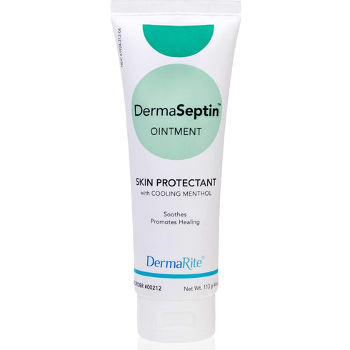 DermaRite's DermaSeptin Ointment, Skin Protectant - with Cooling Menthol, Soothes and Promotes Healing, Fragrance-Free - 4 oz. Tube, 1 Count...