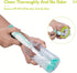 Baby Bottle Brush Set with Nipple Cleaner and Suction, 10.2" Cleaning Brush and 6.5" Sponge Bottle Brush with A Replacement Brush Head and Two 6.7...