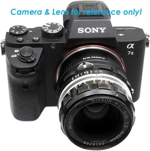 Fotasy Manual F Mount Lens to E-Mount Adapter, Nikkor F E Mount Adapter, Compatible with Sony a7 a7R a7s II III IV a9 a7c Alpha 1 a6600 a6500 a640...