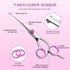 Maxshop Dog Grooming Scissors with Safety Round Tips, Heavy Duty Titanium Pet Grooming Trimmer Kit, Professional Thinning Shears, Curved Scissors ...