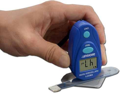 allsun Paint Thickness Gauge Automotive Digital Car Coating Thickness Meter Calibration Data Hold Resolution 1mil...