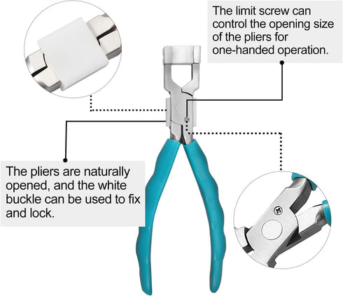 6" Glasses Frame Clamp Adjusting Pliers Eyeglasses Repairing Pliers Bracelet Bending Pliers Nose Pad Arm Repair Tools Optical Hand Tool with Screw...