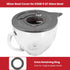 Glass Bowl Lid for KitchenAid K5GB 5 Quart Tilt-Head Stand Mixer, Mixer Bowl Cover Prevent Dry/Wet Ingredients Splash-Outs, Mixer Splash Guard wit...