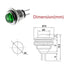Maxmoral 4PCS 2 Pin Micro Push Button Switch 8mm Panel Mount Momentary Self-Reset Button Round Switch(Red+Green)...