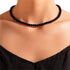 Asphinien Asphire Vintage Black Beaded Choker Bohemian Bead Ball Necklace Dainty Women's Collar Necklace Prom Party Festival Gift...