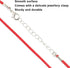 10 Pieces 2mm Red Leather Cord Necklace with Lobster Clasp Ideal for Jewelry Making, Pendants, and Bracelets DIY Projects Beading Supplies...