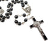 TALISMAN4U CATHOLIC ROSARY NECKLACE Black Hematite Beads Saint St Benedict Medal & Cross Gift Box...