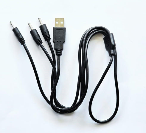 3-pin USB Charger for Groovypets Waterproof Rechargeable Remote Trainer Dog Training Shock Collar System Model T221 and bark collar model B600....