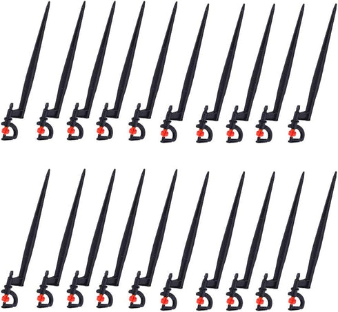 20Pcs Watering Sprayer, G Type Adjustable 360 Degree Water Irrigation Drippers on Stake Emitter Drip System...