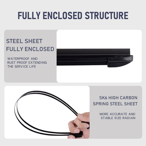 3-Pack OEM Windshield Wiper Blades Replacement for 2011-2015 Kia Sorento, 2010-2019 Kia Soul,Original Factory Quality Windshield Wiper Blades Set-...