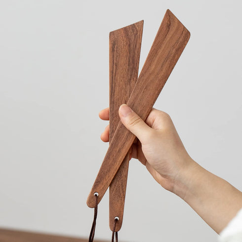 Muso Wood 9.8" Acacia Wood Spatula for Cooking, Small Wood Flipper, Non-Stick Spatula Set, Multi-Purpose Spatulas for Flipping, Serving, Scraping ...