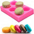 6-Cavity 3D Macaron Hamburger Silicone Mold for Fondant, Cake/Cupcake Decorating, Baking, Gum Paste, Chocolate, Candy, Polymer clay, Mini Soap, Ba...