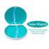 Retainer Case,Cute Slim Aligner Case Compatible with Invisalign,Retainer Holder with Aligner Remover Tool, Chew & Brush,Rope Bag (White Outside Cy...