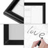 Dry Erase White Board & Monthly Calendar Board, Magnetic Whiteboard for Wall, Office/School/Home, Hanging Board for Decoration/Kitchen/Memo, Black...
