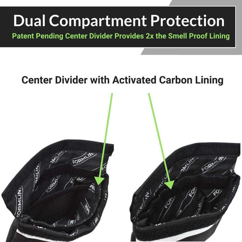 Formline Smell Proof Bag (7x6 inches) with Double the Odor Proof Technology - Scent Proof Pouch Eliminates All Scents. Perfect for Travel and Easi...
