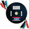 OCM - 3 Wire Retracteable Test Leads - 18 Gauge Electrical Copper Wire, Alligator Clips, Impact Resistant Case...