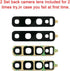 2 Pcs Original Back Rear Camera Lens Glass Replacement for Samsung Galaxy S10 and Samsung Galaxy S10+ Plus with pre-installed adhesive and Reparin...