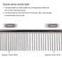 Pet Steel Comb with Rounded Ends Stainless Steel Teeth,metal Cat Dog Comb for Removing Tangles and Knots,Poodle Grooming Deshedding Tool, 7 1/2-in...
