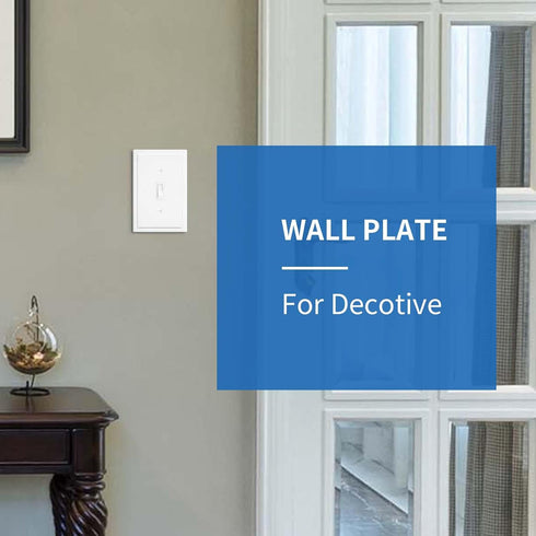 1-Gang Modern Edge Decorative Wall Plate Cover Switch Outlet Single Toggle Electrical Faceplate for Light Switches, Smart Switch, GFC, ReceptacleI...