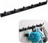 Wall Mounted Coat Racks with 6 Hooks Hanging Holder Towel Rack 21.7"x1.3" Modern Black Hanging for Clothes Entryway Bathroom (6 Hooks)...