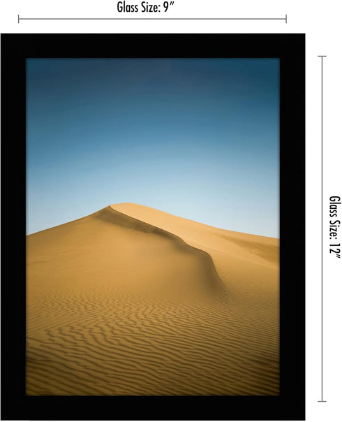 Americanflat 9x12 Picture Frame with Shatter-Resistant Glass - Signature Collection - Gallery-Style Frames Made of Engineered Wood - Photo Frame f...