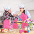 3 otters 27pcs Kids Chef Set, Kids Baking Sets with Apron Chef Hat Chef Costume Dress Up Chef Outfit for 2 3 4 5 6 7 8 Year Old Girls Stocking Stu...