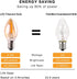 C7 LED Night Light Bulb, Classical Edison Style E12 Candle Base, 0.5 Watts LED Filament Bulb, Sign Light Replacement Bulb, 4W 5W Equivalent, Ultra...