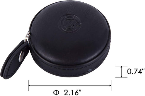 g Tape Measure Leather Retractable Body Measuring Tape 150 cm 60 Inch Tailor Fabric Small Tape Measure with Push Button, Black (1 Pack)...