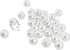 Pearl Sewing Button 30PCS 10mm White Round Sewing Plastic Pearl Buttons with Hole for Clothing Sewing Accessories Clothing Scrapbooking Garment DI...