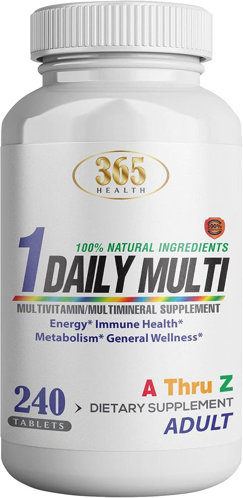 Multivitamin, Multimineral Supplement w/Antioxidants, Zinc, Vitamin D3 & B Vitamins, Gluten Free, Non-GMO Ingredients - (240 Count) 365 Health...