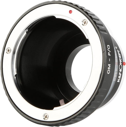 K&F Concept Lens Mount Adapter for Olympus OM Zuiko Lens to Pentax Q-S1 Q10 Q7 Q DSLR Camera Camera Body...