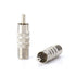THE CIMPLE CO - RF (F81) and RCA Coaxial Adapter - RCA Male to Female F81 (F-Pin) Connector, Adapter, Coupler, and Converter - for RG11, RG6, RG59...