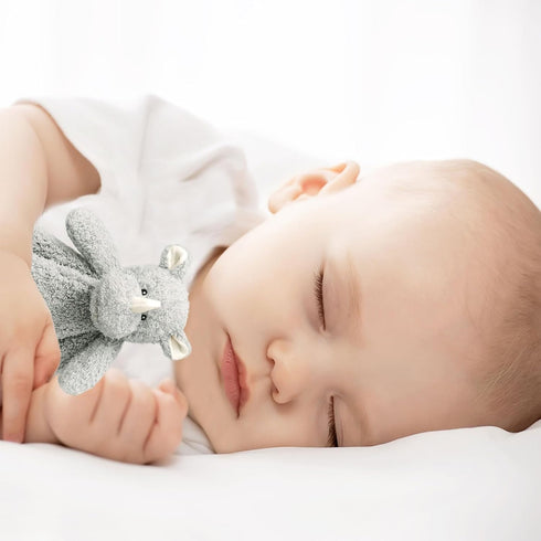 Baby Gray Rhino Soft Stuffed Animal Security Blanket, Plush Rhino Character Lovey Blanket, Baby Shower/Nursery Gift, Cuddly Newborn, Infant, Toddl...