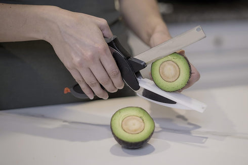 Clever Cutter 2-in-1 Knife & Cutting Board- The Original Quickly Chops Your Favorite Fruits, Vegetables, Meats, Cheeses & More in Second, Replace ...